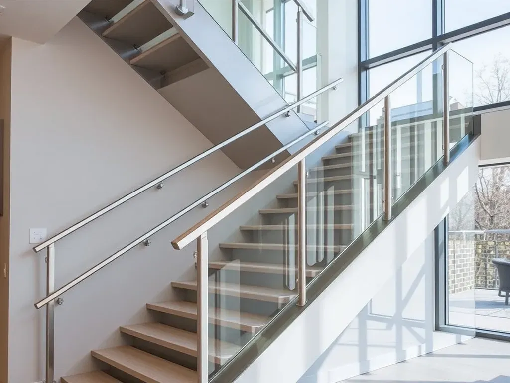 schodu z balustradą